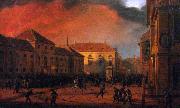 Marcin Zaleski Capture of the Arsenal in Warsaw, 1830. USA oil painting artist